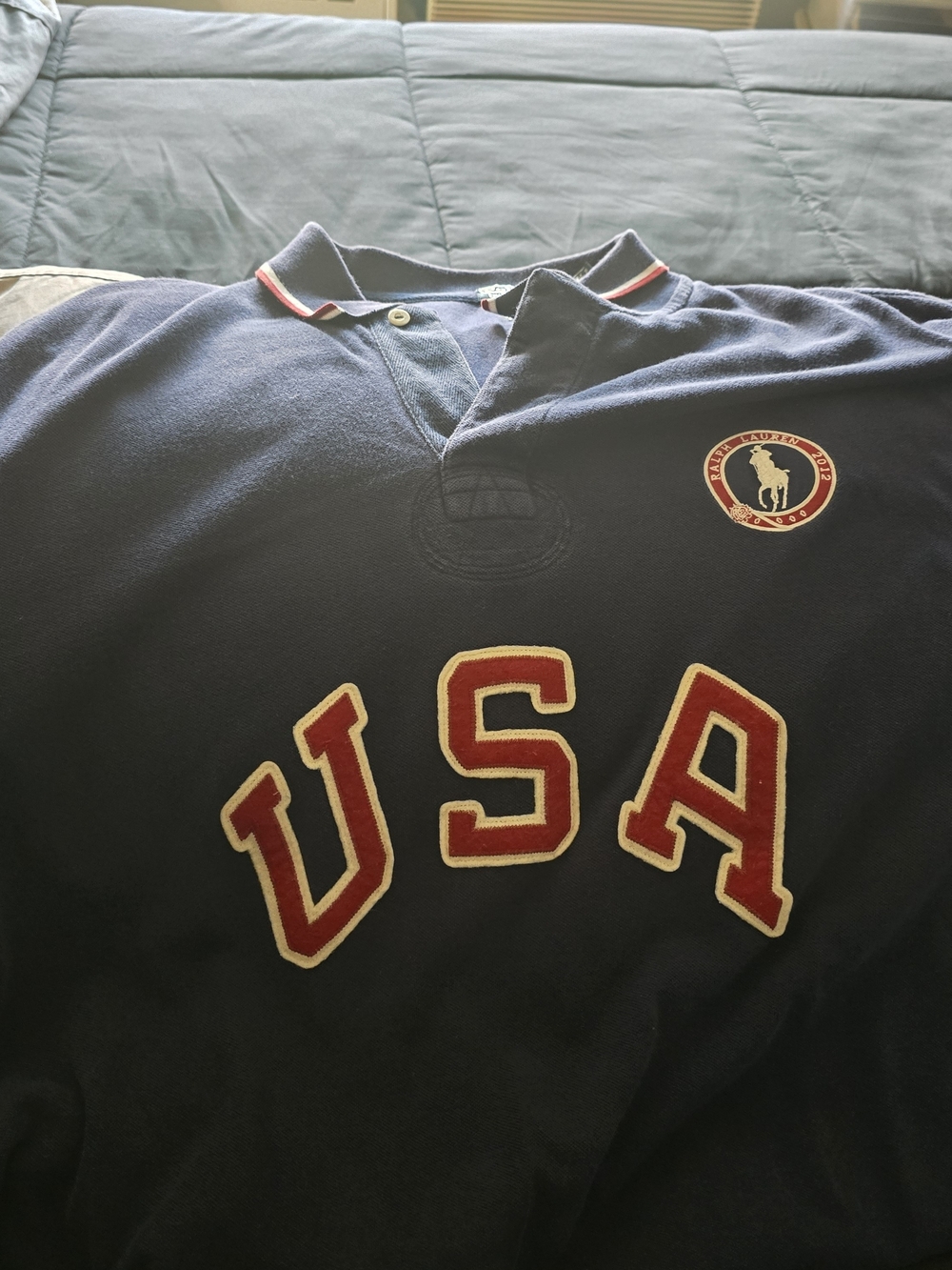 Ralph Lauren Navy USA Polo Shirt